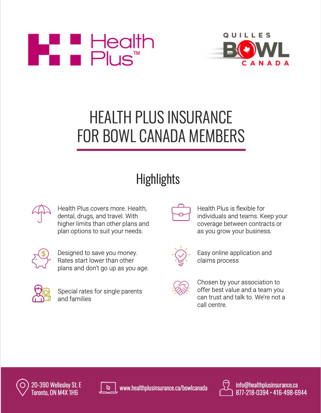 Bowl Canada health insurance