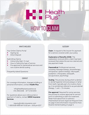 How to Claim Health Plus